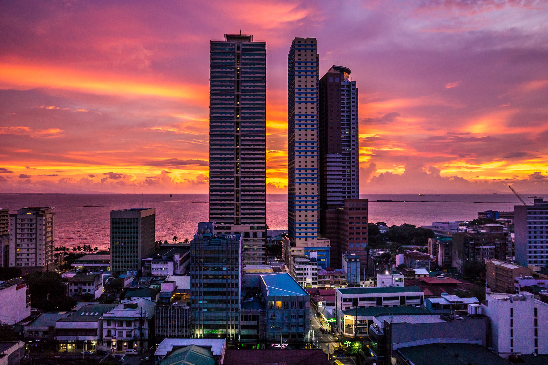 Sunset over Manila Bay, Philippines