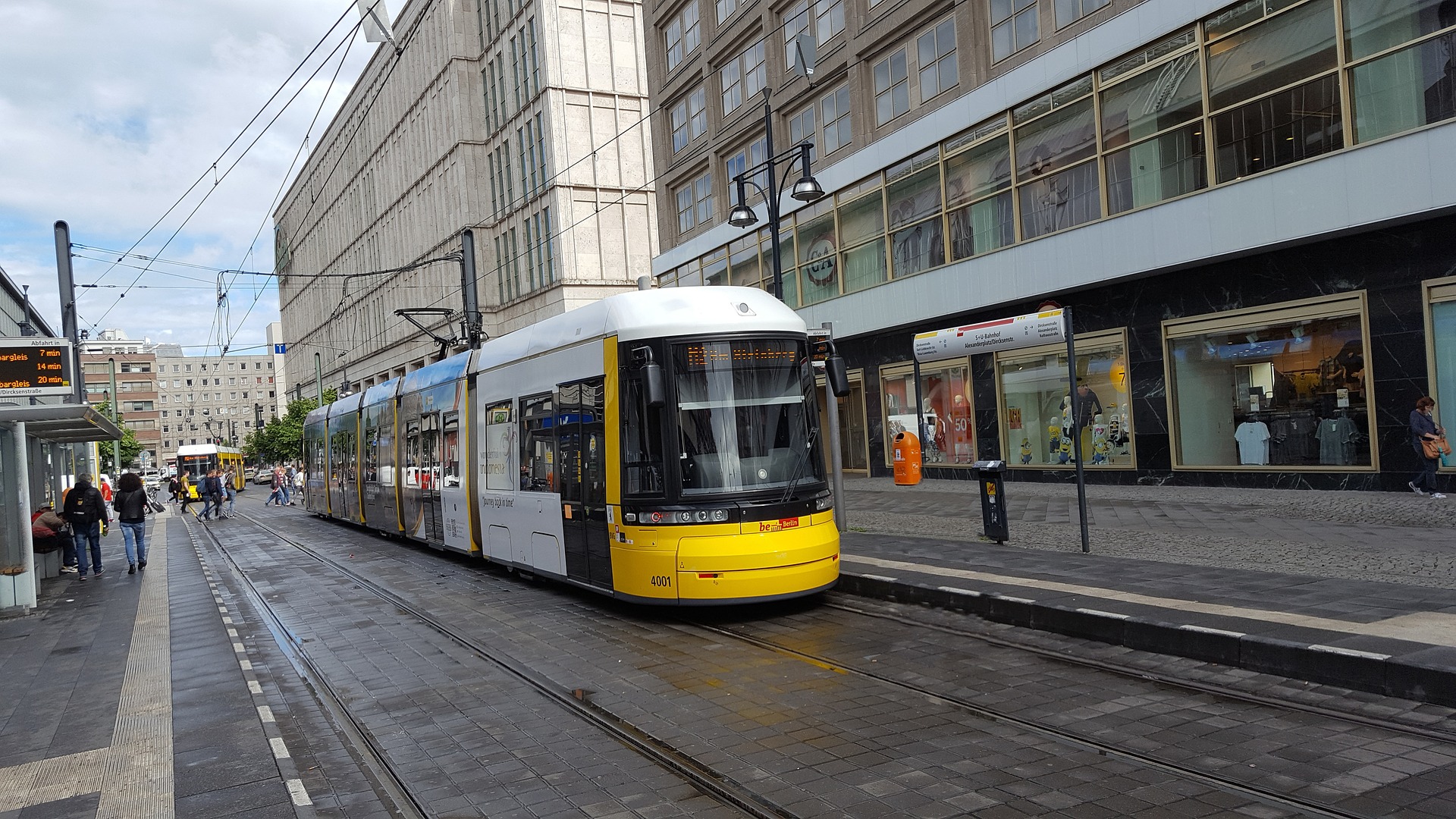Tram in Alexanderplatz, Berlin, Germany