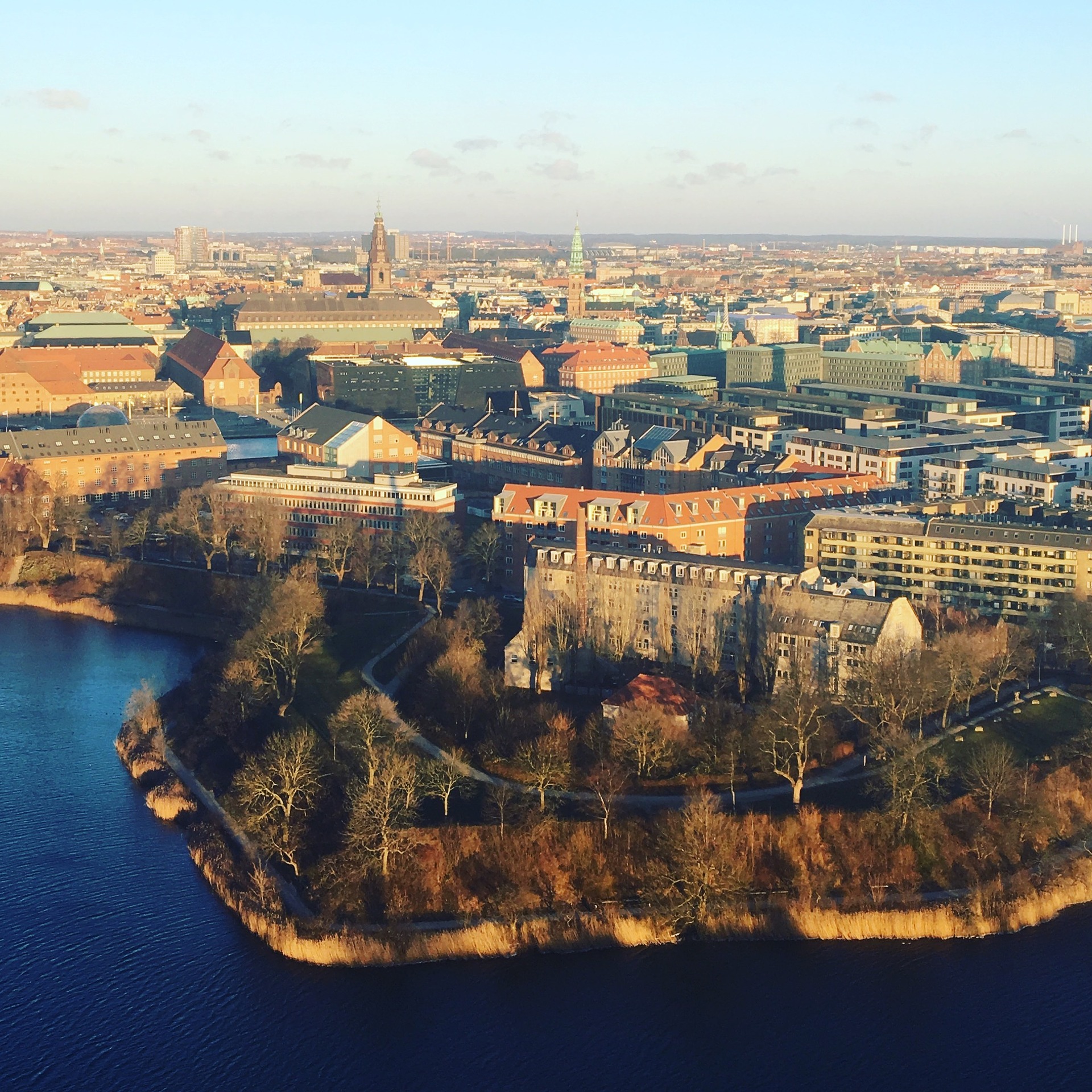 Aerial view, Copenhagen, Denmark