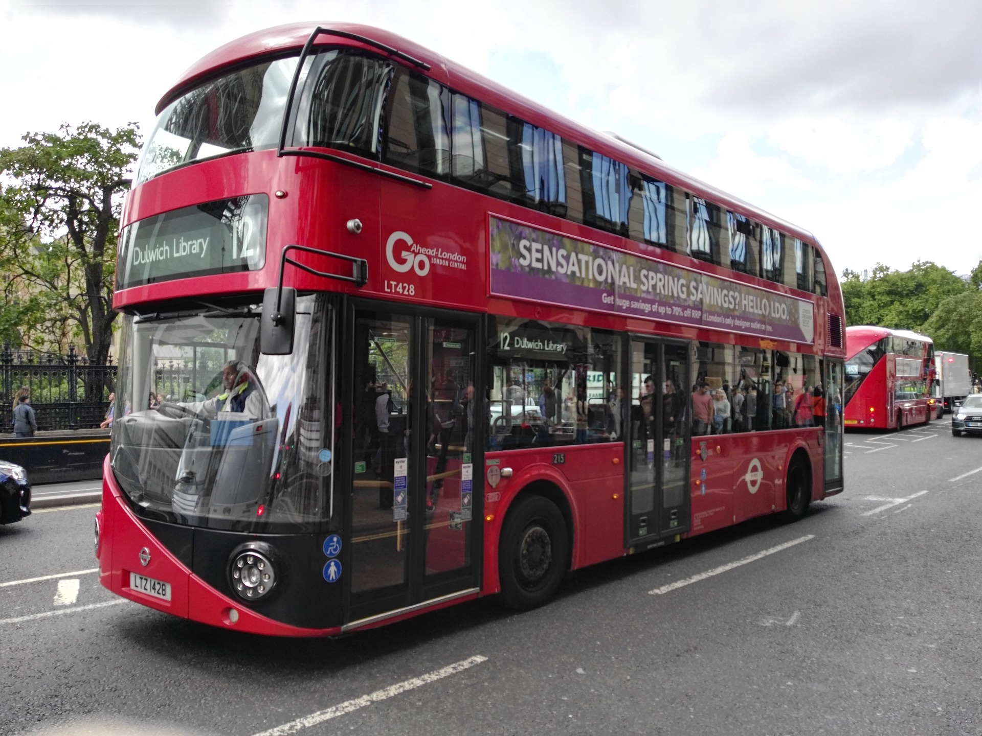 Double decker bus in London, UK