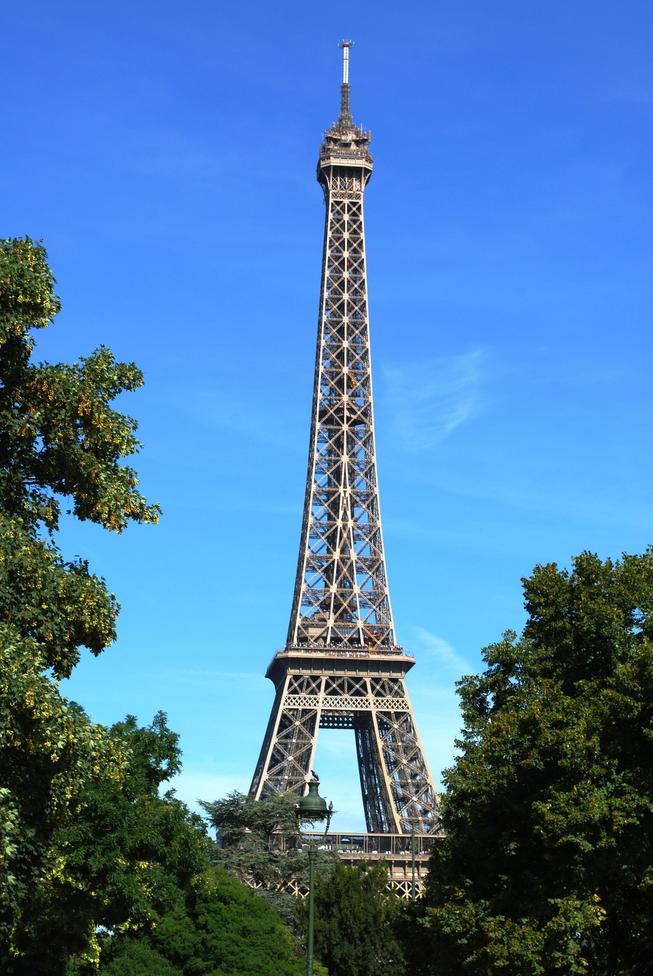 Eiffel Tower on a beautiful day