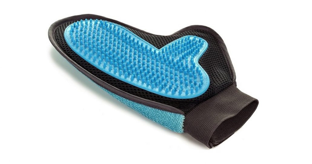 2in1 Pet Glove Grooming Tool & Pet Hair Remover Mitt Widest