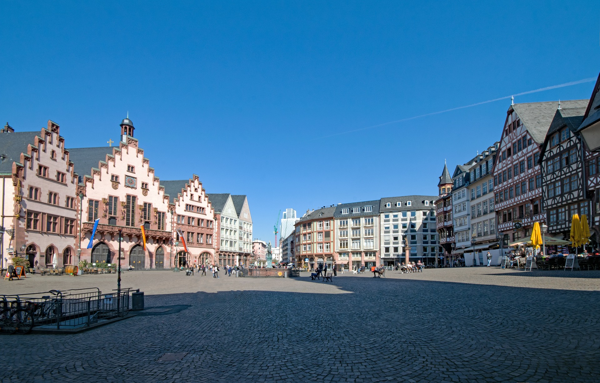 Römerberg,, Historical market square in Frankfurt, Germany