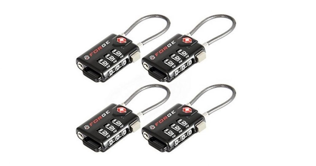 TSA Approved Cable Luggage Locks With Easy Read Dials Widest