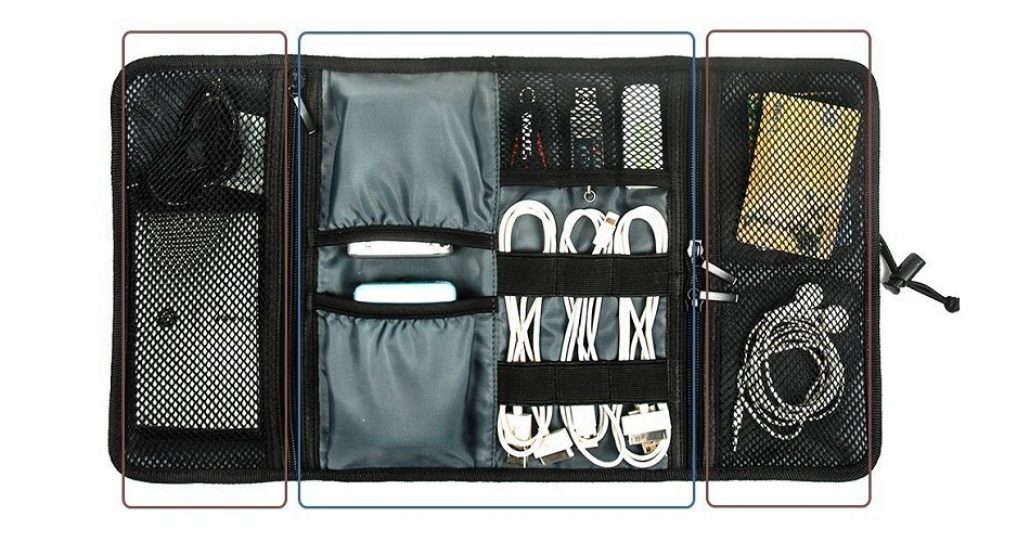 ProCase Travel Gear Organizer Electronics Accessories Bag Widest