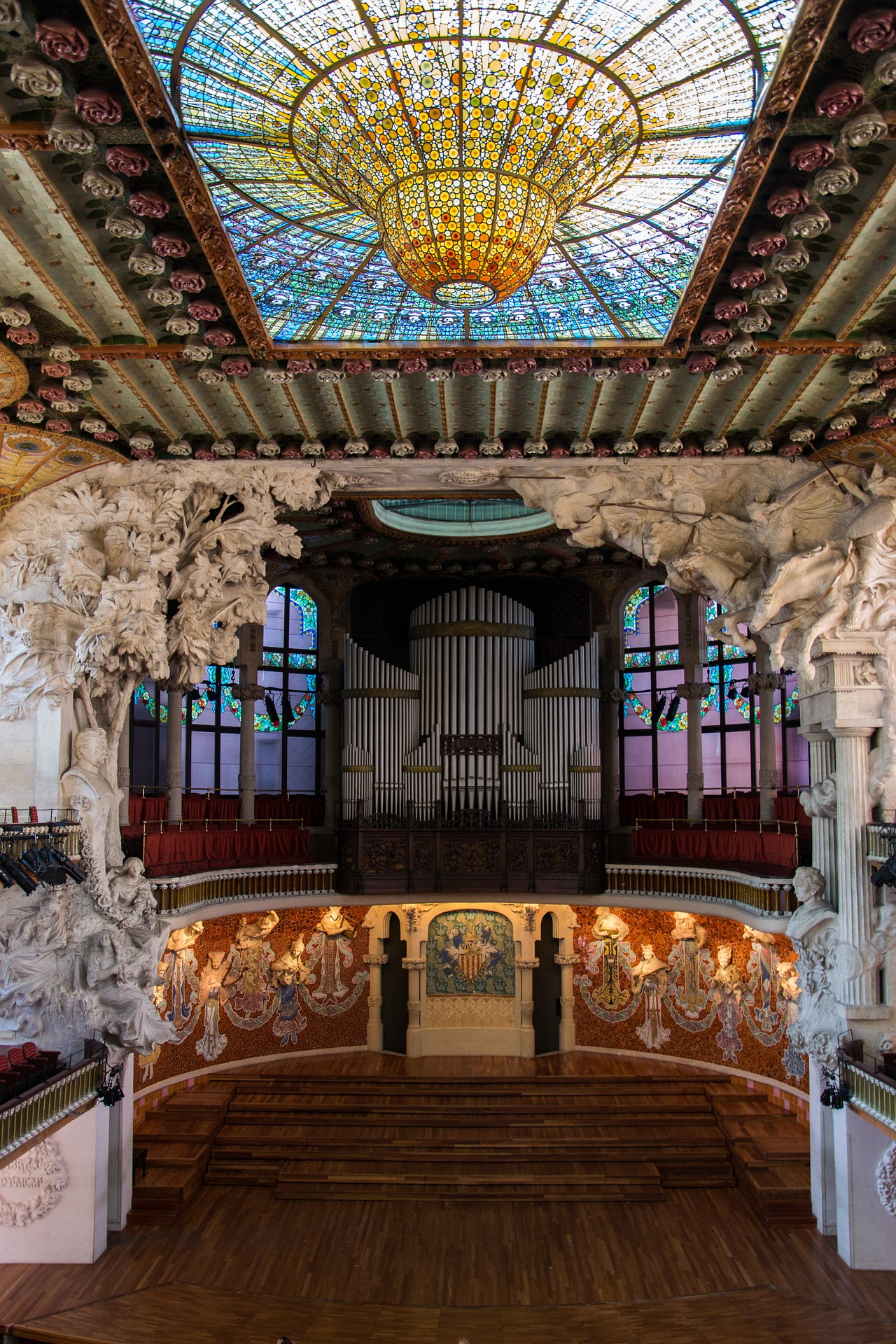 The Palau de la Música Catalana, Barcelona, Spain