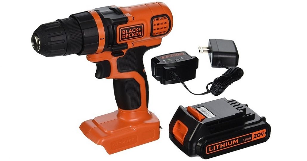 Black and Decker 20V MAX Lithium Ion Drill/Driver Widest