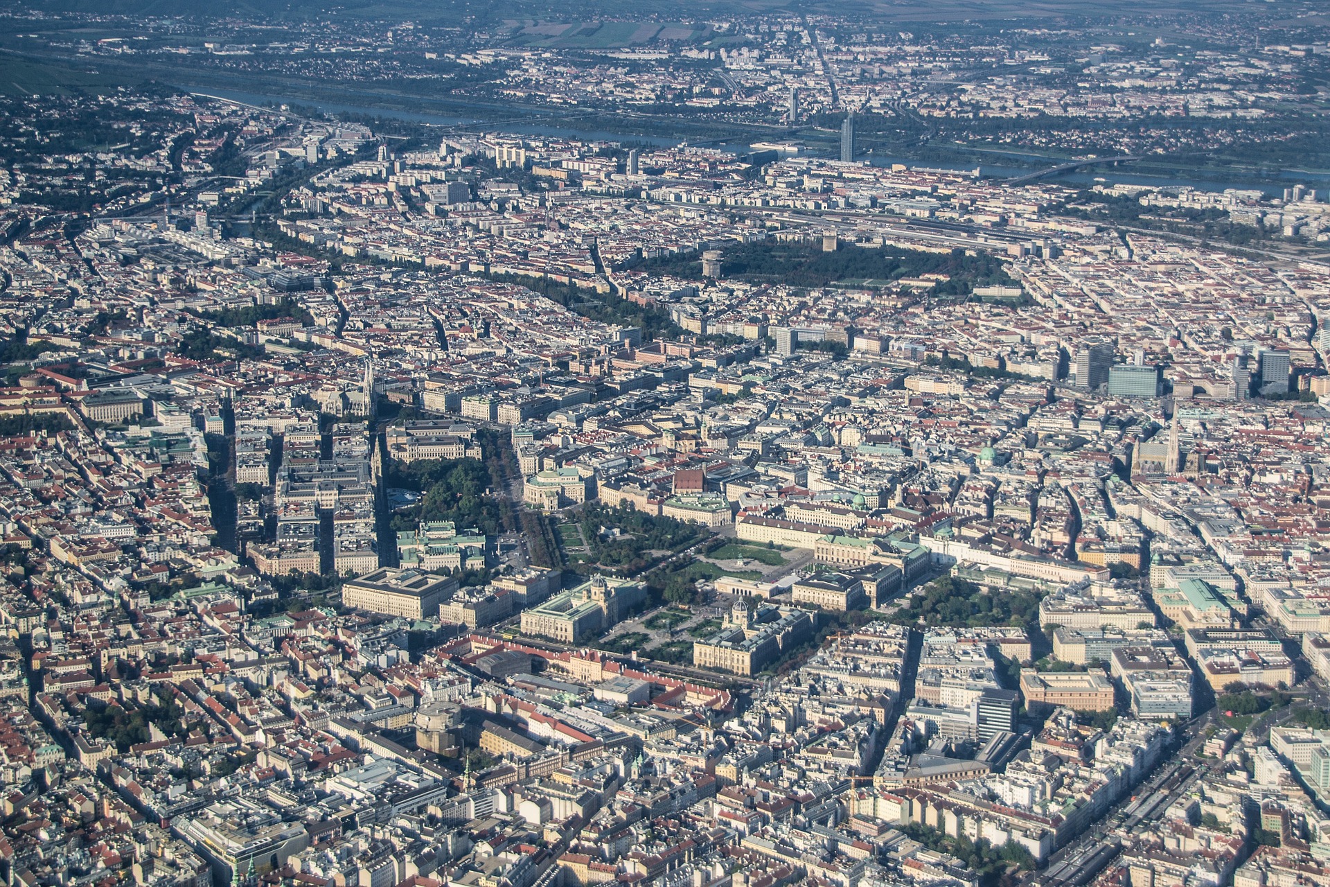 Aerial view of Vienna