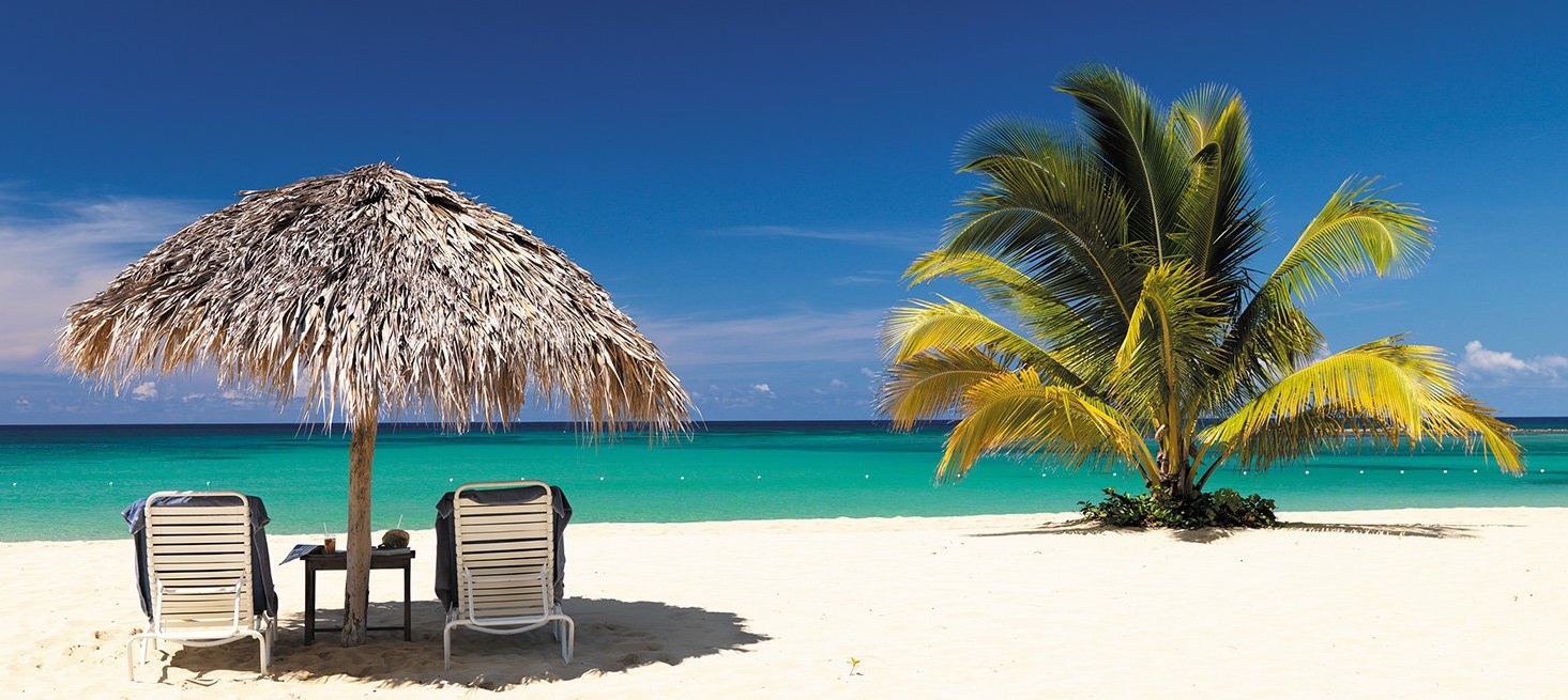Beach resort in Jamaica