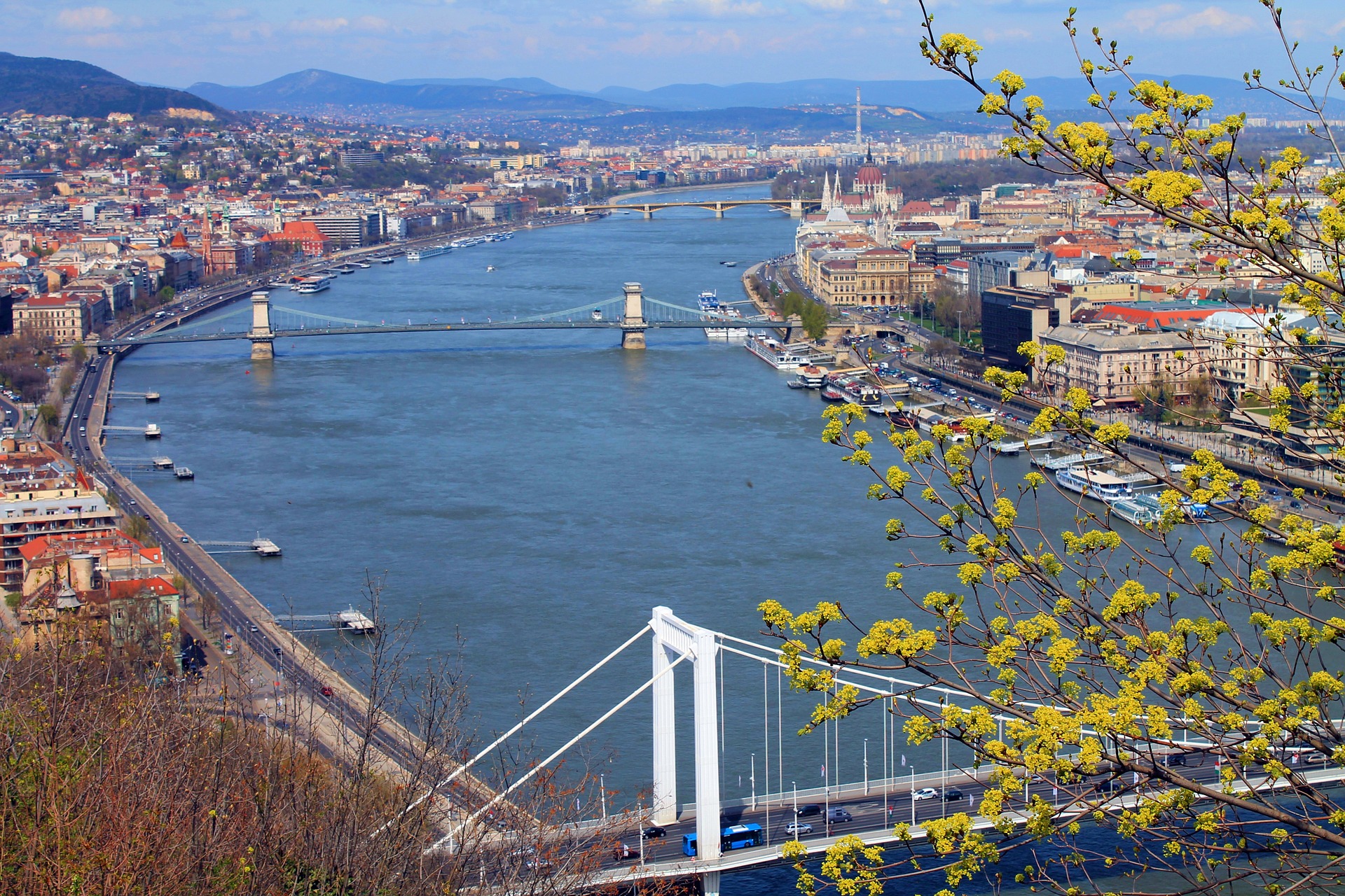 Danube River in Budapest, Hungary