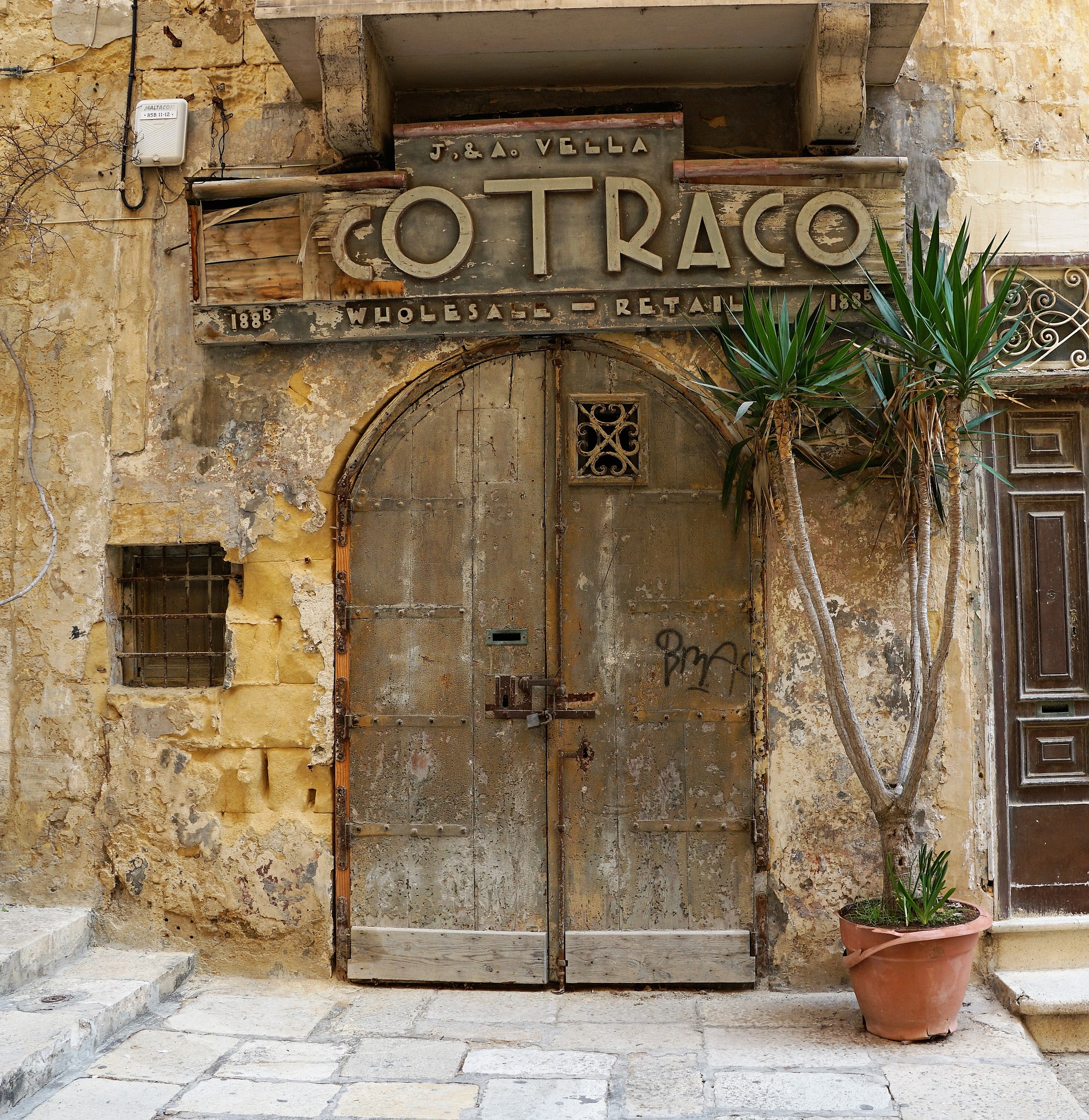 Doorway in Valletta, Malta
