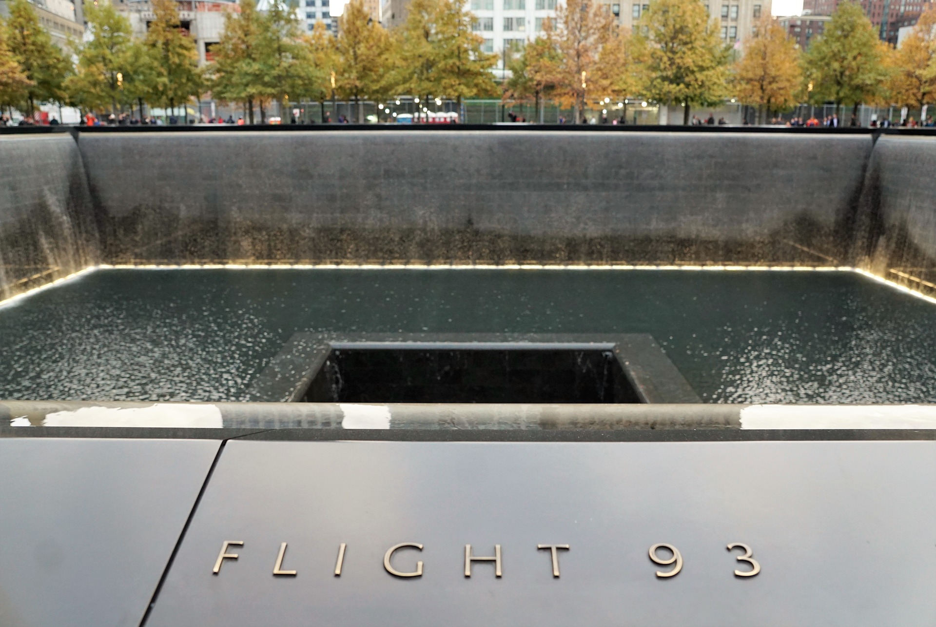 Flight 93 name at Ground Zero Memorial, New York City