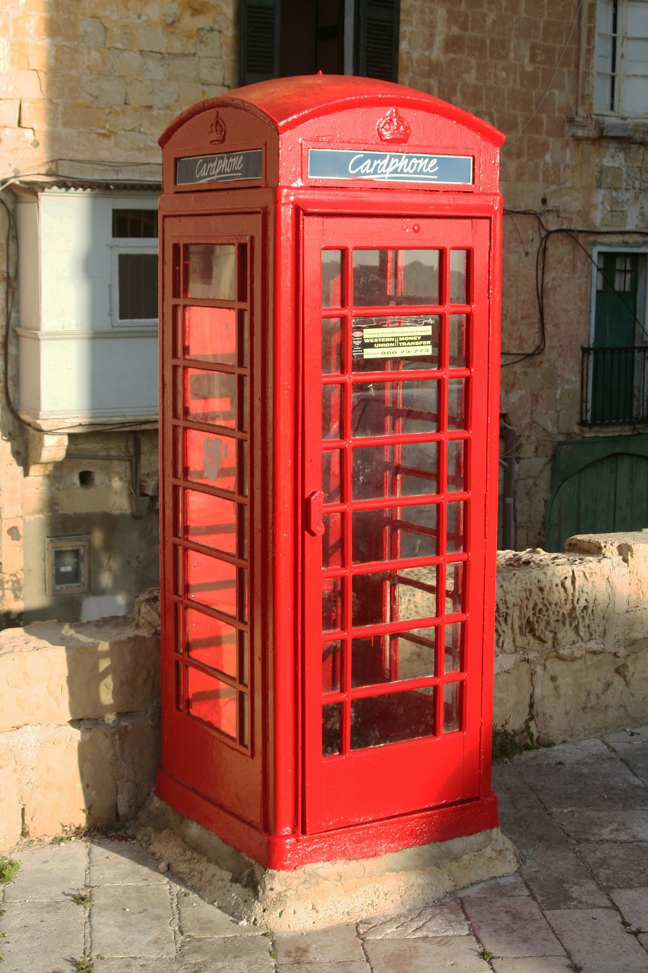 Phone booth in Valletta, Malta