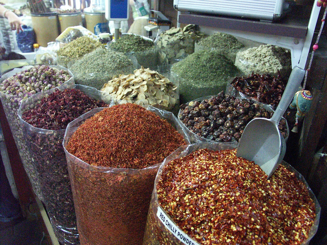 Spices for sale in Dubai Spice Souk