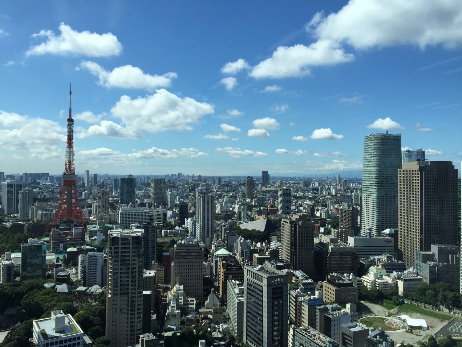 Tokyo, Japan, with Tokyo Tower in background
