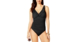 Amourri Women’s Tummy-Hide Underwire Ruffled One Piece Swimsuit