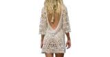 Women’s Bathing Suit Cover Up Crochet Lace Bikini Swimsuit Dress