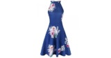 OUGES Women’s Halter Neck Floral Summer Casual Sundress