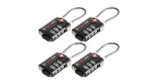 TSA Approved Cable Luggage Locks With Easy Read Dials